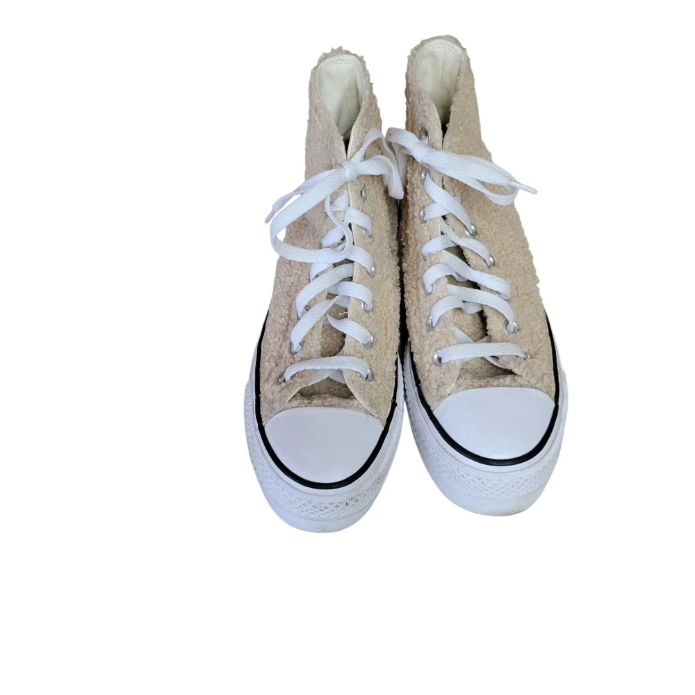 Converse Chuck Taylor All Star Lift Platform Sherpa Shoe - Picture 3 of 8